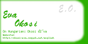 eva okosi business card